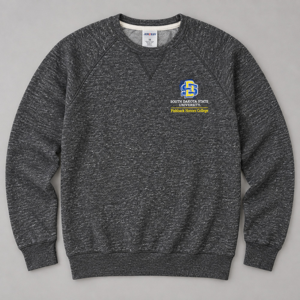 South Dakota State Jerzees Crewneck Sweatshirt Gray Medium College